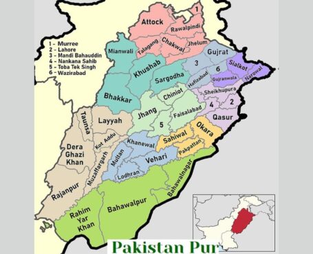 Punjab Pakistan map