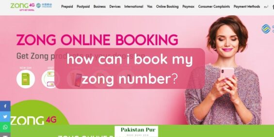 how to book my number zong