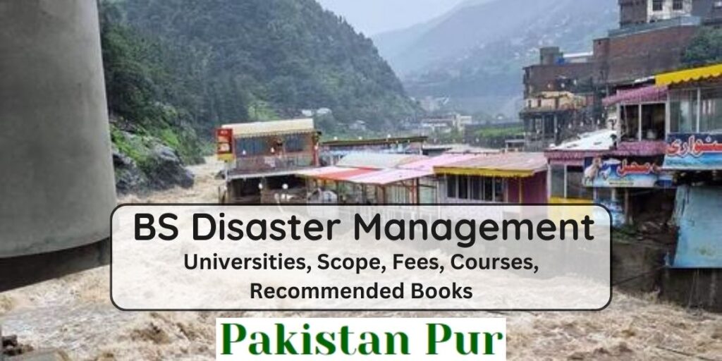 BS Disaster Management universities scope