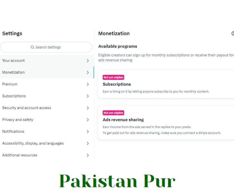 How to monetize pakistani twitter account