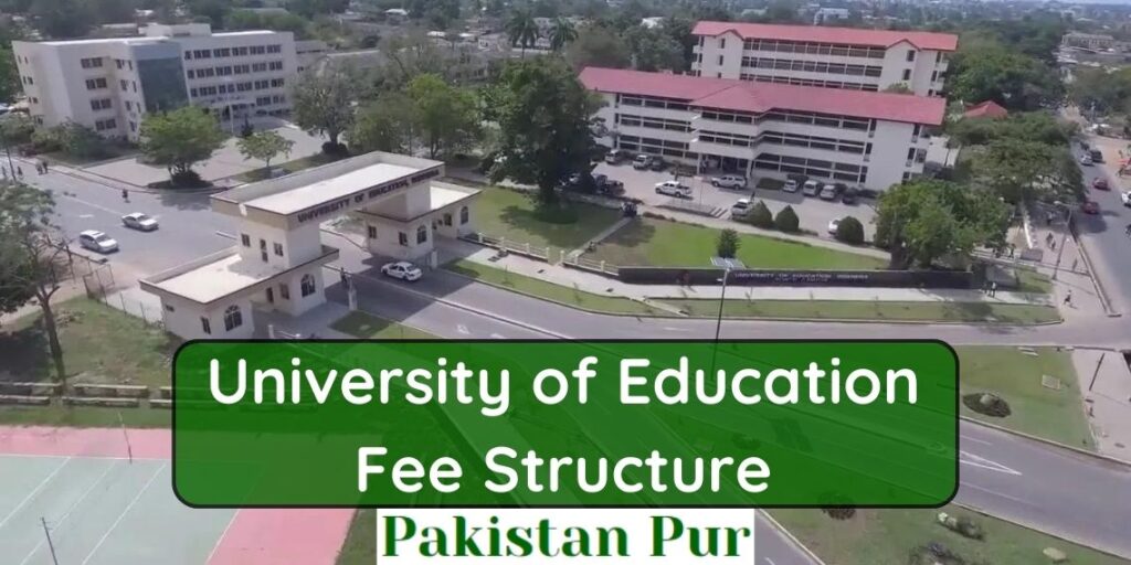 University of Education Lahore Fee structure